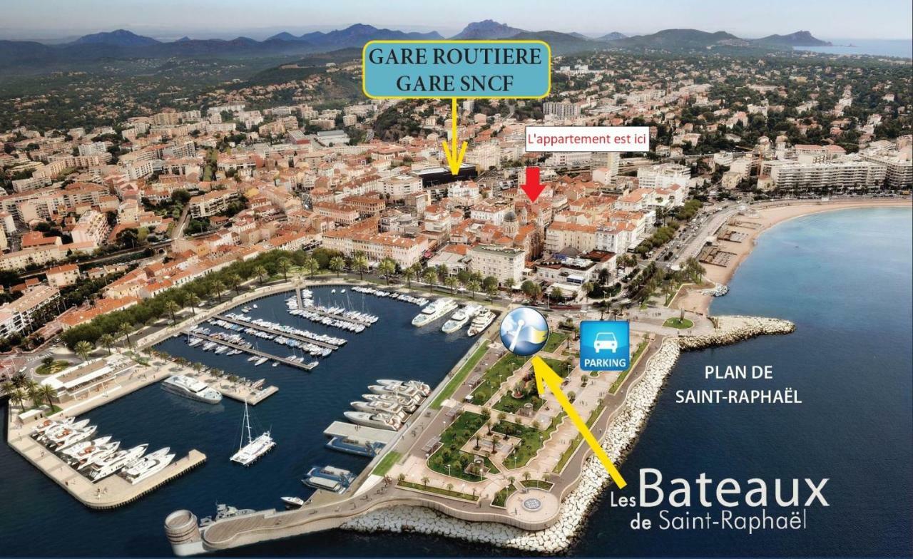 Nouveau F2 Calme Coeur De Ville 1Min De La Plage Saint-Raphael  Bagian luar foto